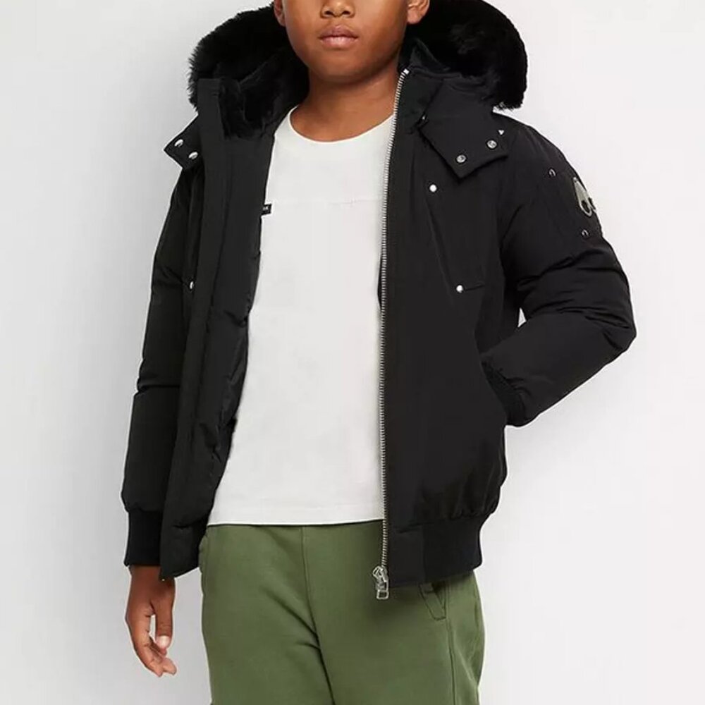 Moose Knuckles Originals Shearling Ballistic Bomber Jacket Kids